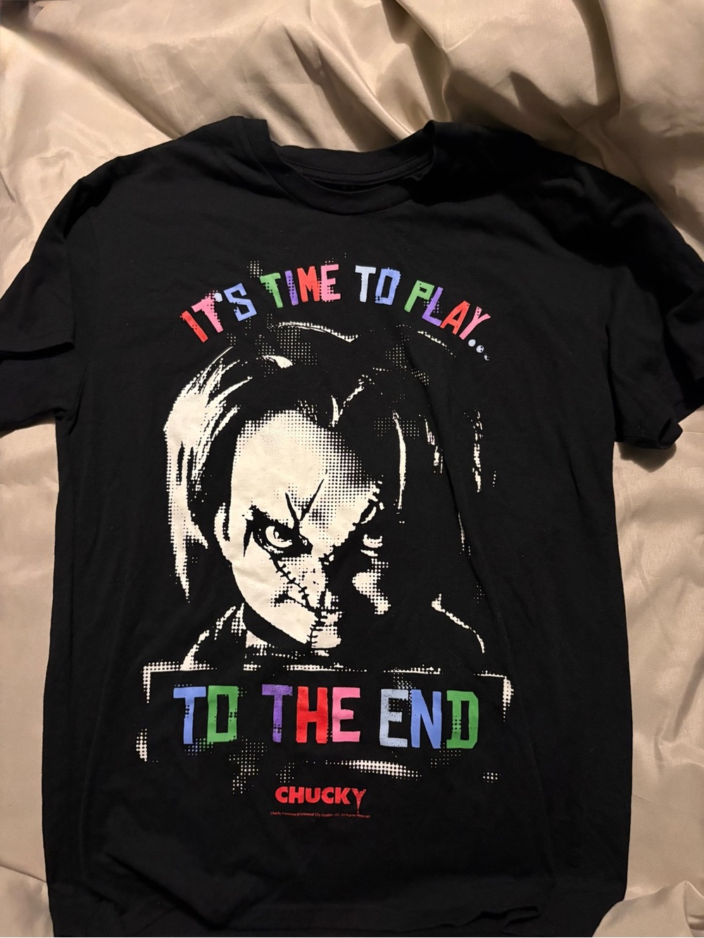 Chucky "It's Time to Play...To The End" Black Graphic Tee